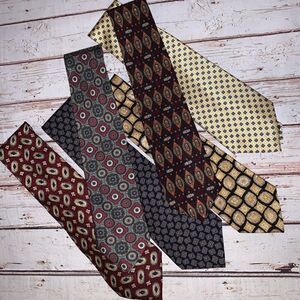 Men’s GAP ties set of 6 NWT NWOT Multi colors